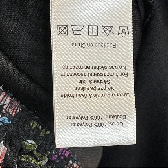 All in Favor Black Multi floral dress size XL - Picture 7 of 9